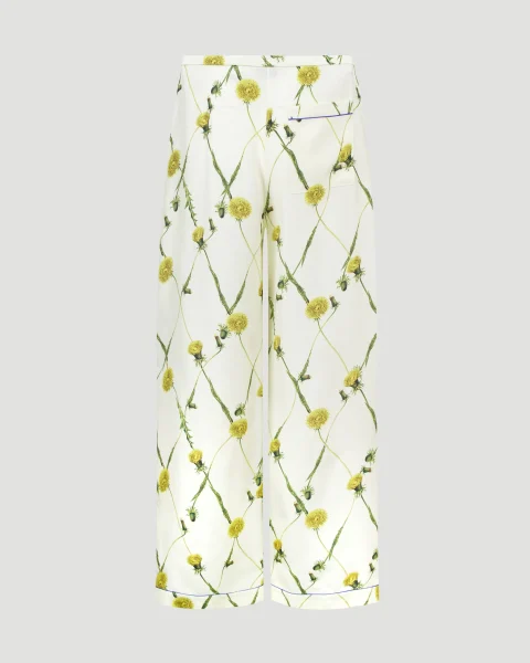 Dandelion Silk Pyjama Trousers in Sherbet — снимка 2