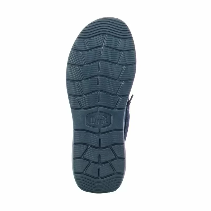 Мъжки Ежедневни HEY DUDE – 41975-4WT WALLY COMF NAVY/BLUE — снимка 4