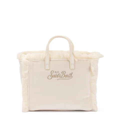 Дамска чанта кадифе Mini Vanity SAINT BARTH — снимка 6