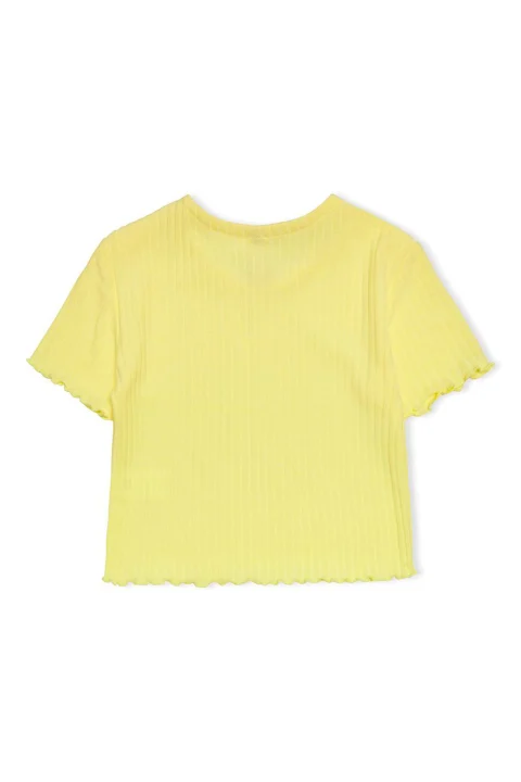Детски Top Kmgnella S/S O-Neck Top Jrs 15258963 12-0711 tcx lemon meringue — снимка 2