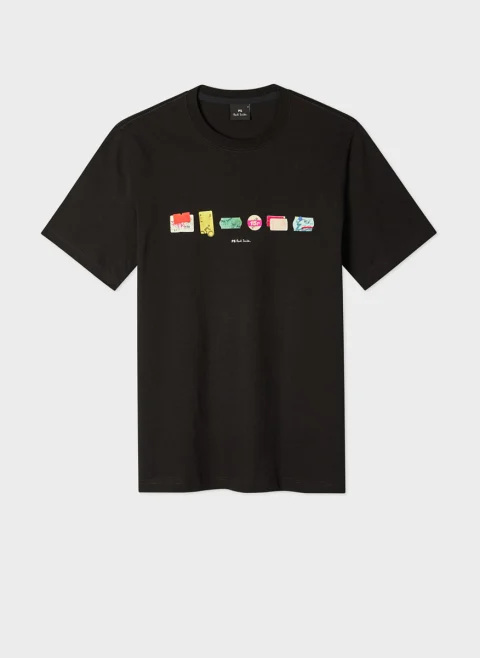 Тишърт с принт 'Stickers' PS Paul Smith — снимка 7
