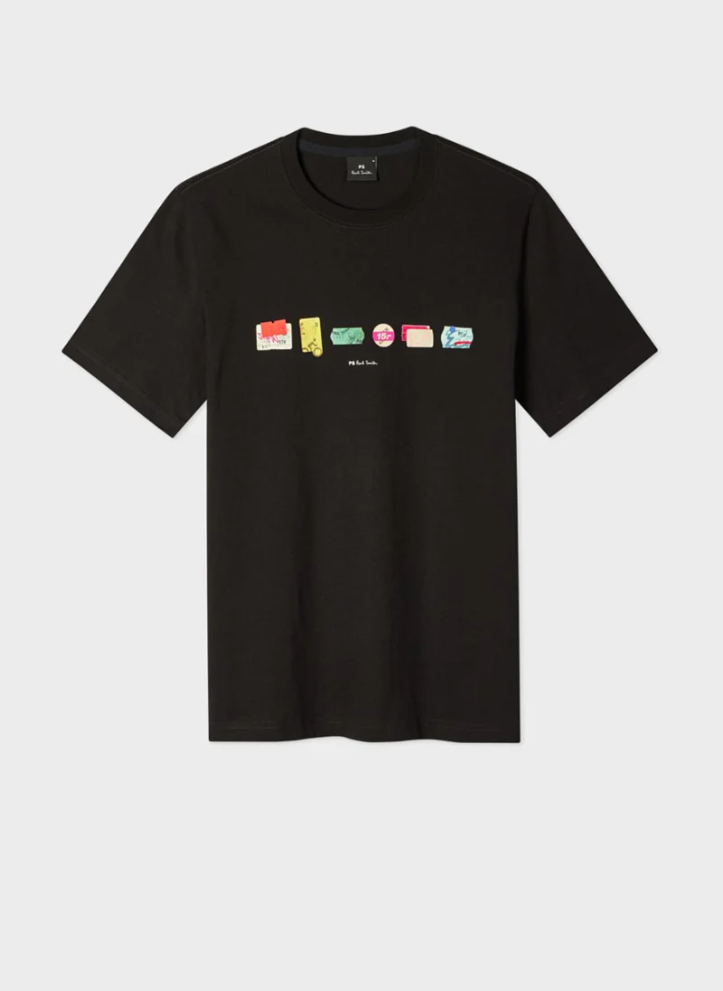Тишърт с принт 'Stickers' PS Paul Smith — снимка 7