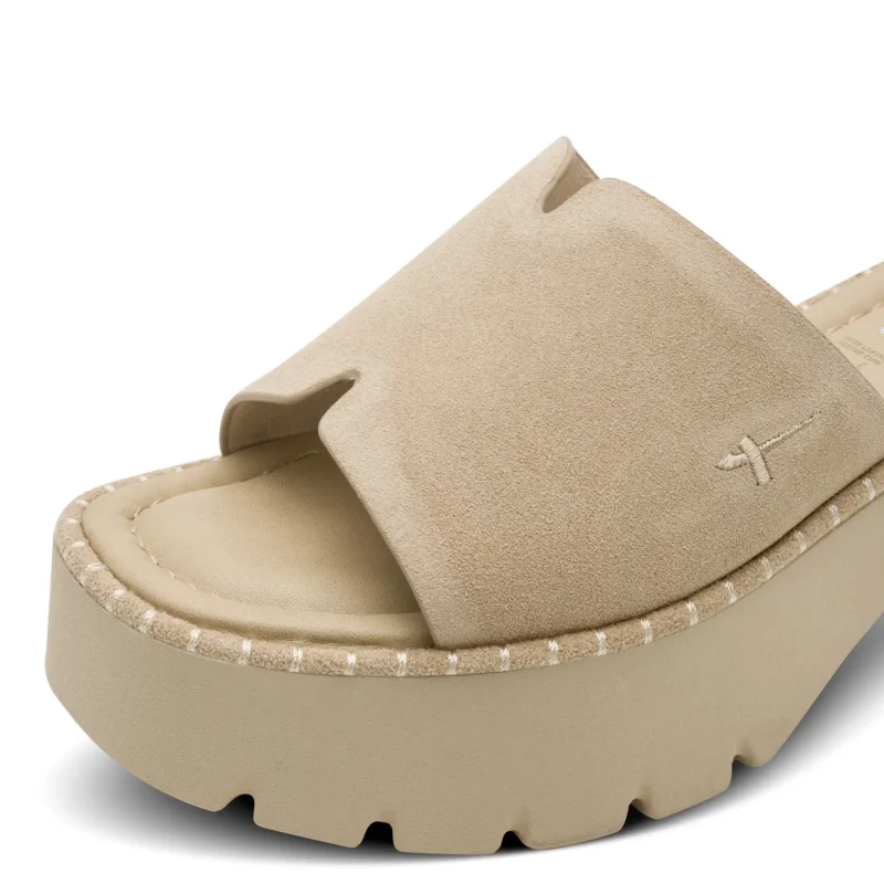 Дамски Чехли На Платформа TAMARIS – 1-27235-46-341 TAUPE — снимка 4