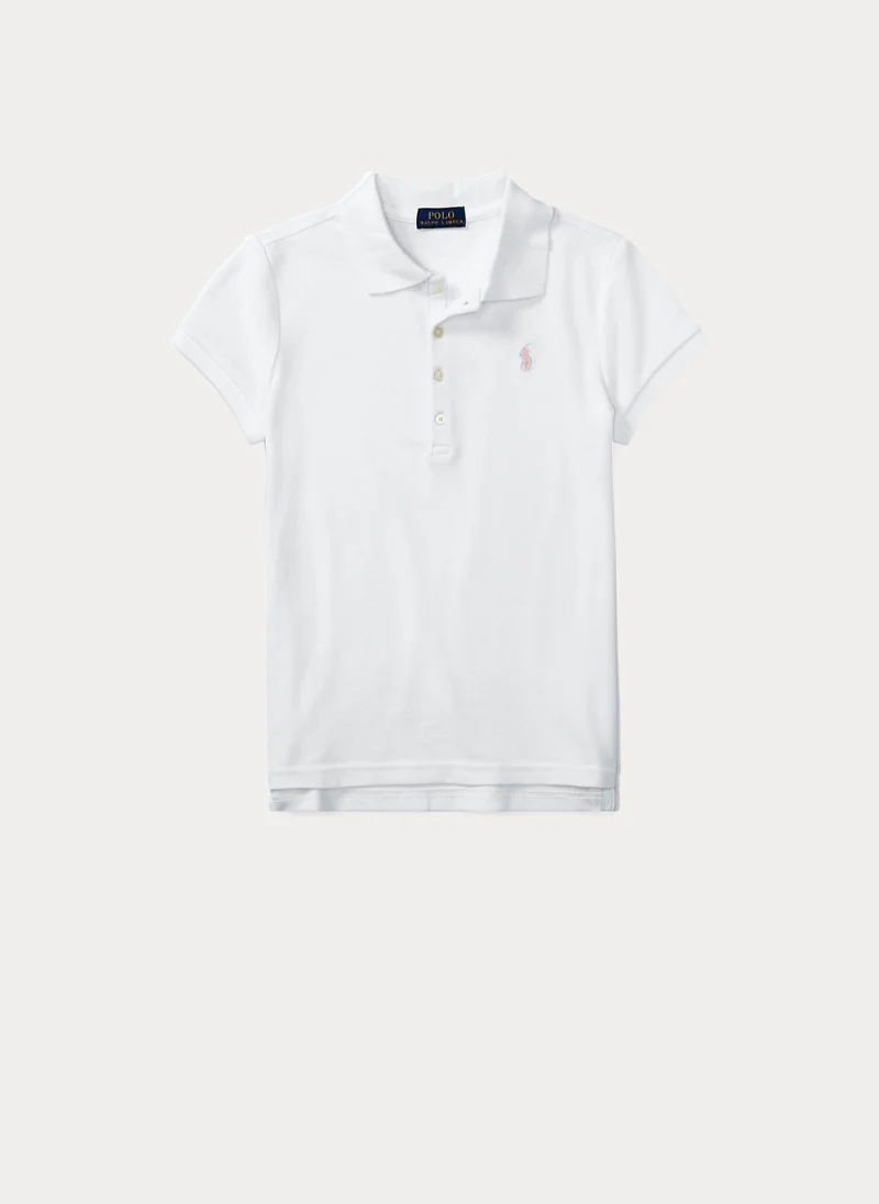 Полошърт с бродерия Ralph Lauren Kids 7-14 — снимка 4