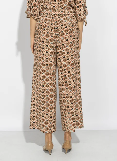 Панталон с принт Weekend Max Mara Wkdeusebio — снимка 3