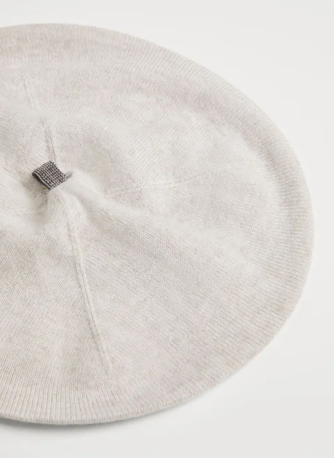 Барета от кашмир с монили Brunello Cucinelli Kids — снимка 2