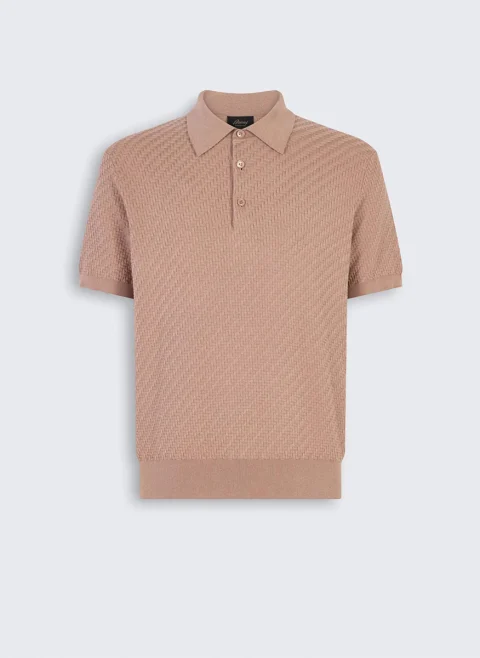 Полошърт от фино плетиво Brioni — снимка 5