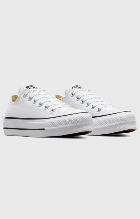 Спортни обувки CHUCK TAYLOR с платформа и лого — снимка 2
