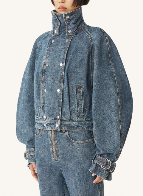 Яке от деним 'Funnel-neck' Lanvin — снимка 2
