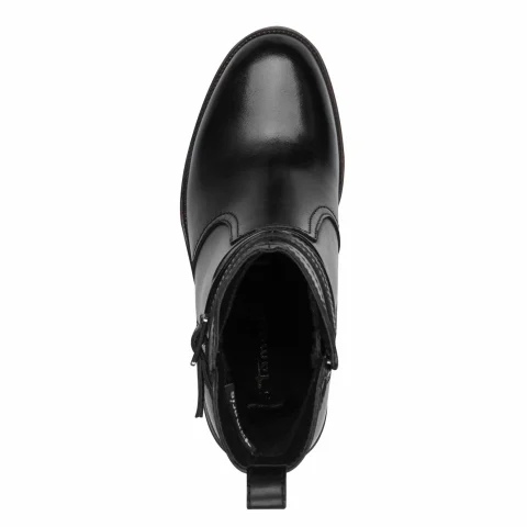 Дамски Боти На Ток TAMARIS – 1-25383-45-003 BLACK LEATHER — снимка 5