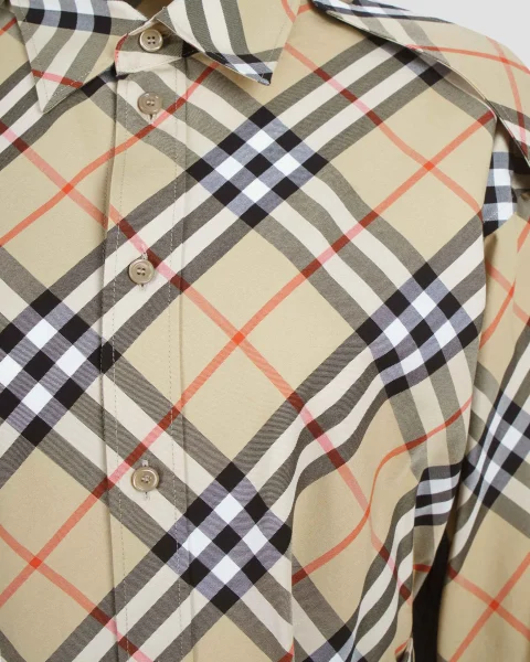 Check Cotton Shirt Dress — снимка 3