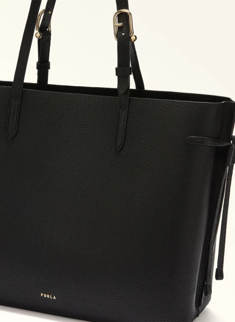 Кожена 'Tote' чанта Furla Ava Nero L — снимка 2