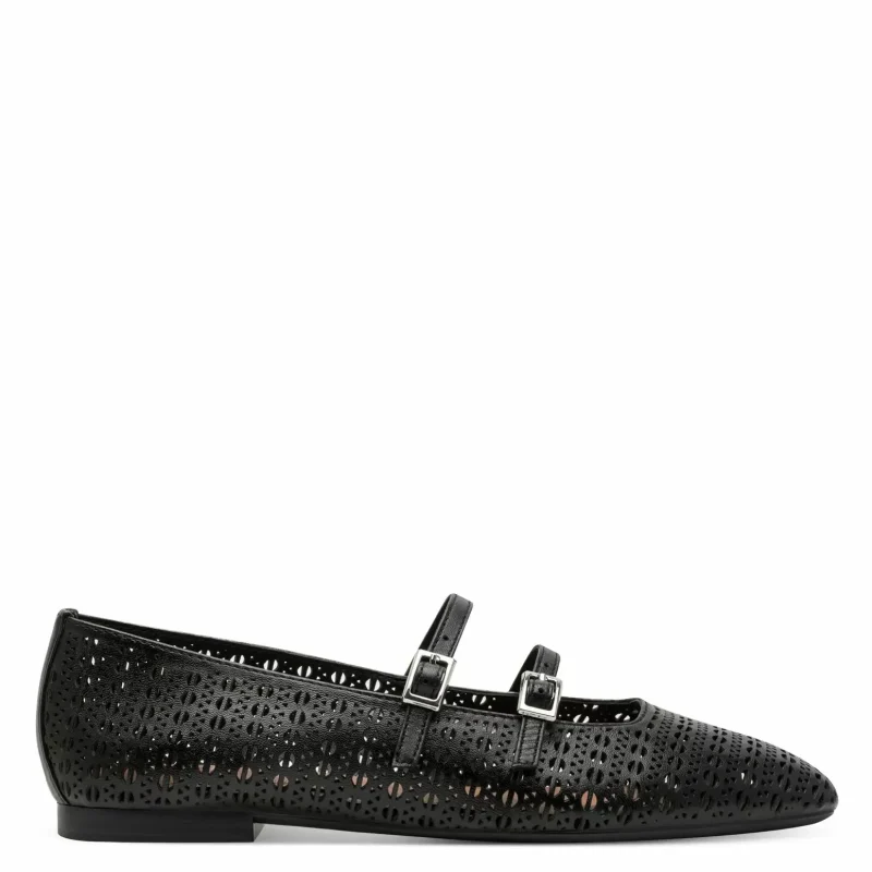 Балерини TAMARIS – 1-22132-46-006 BLACK STRUCT.