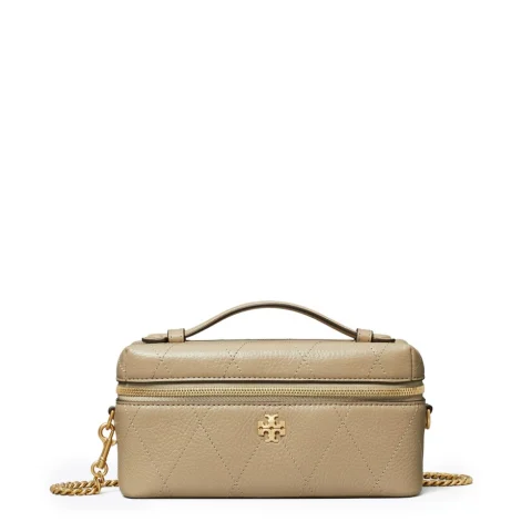 Дамска бежова чанта Charlie TORY BURCH — снимка 1