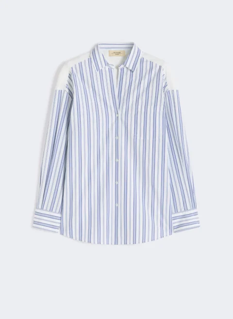 Раирана риза с бродерия Weekend Max Mara Wkdamour — снимка 7