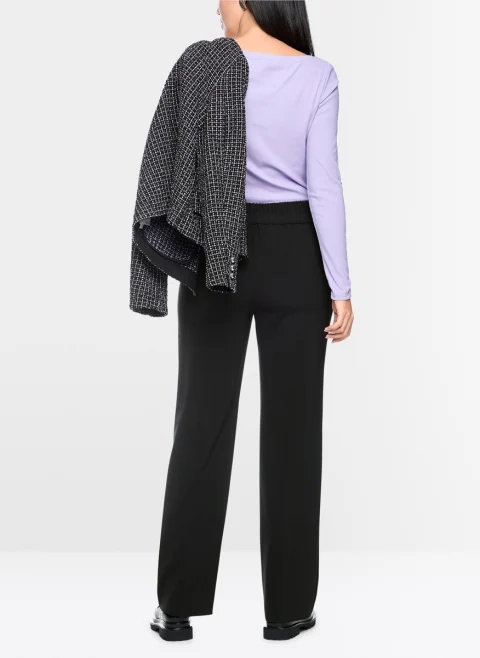 Панталон с централен фабричен ръб 'Washington' Marc Cain Collections — снимка 3