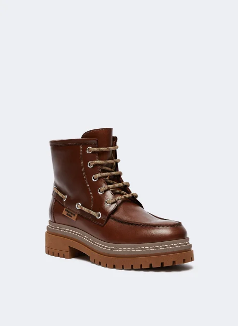 Кожени боти Weekend Max Mara Wkapantone — снимка 2