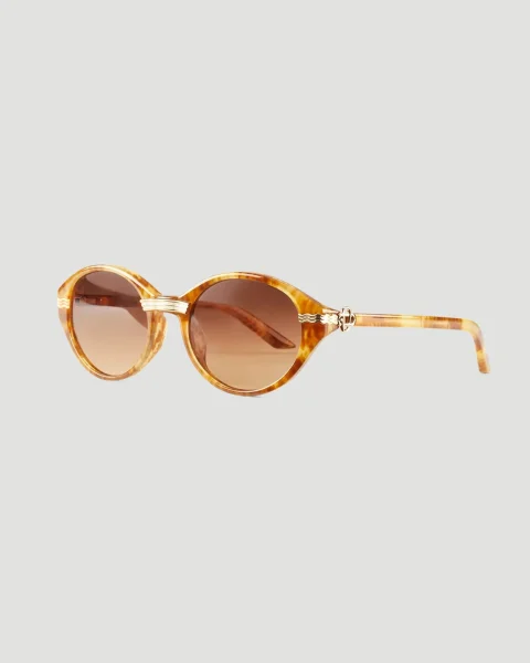 Cannes Sunglasses in Brown & Gold — снимка 2