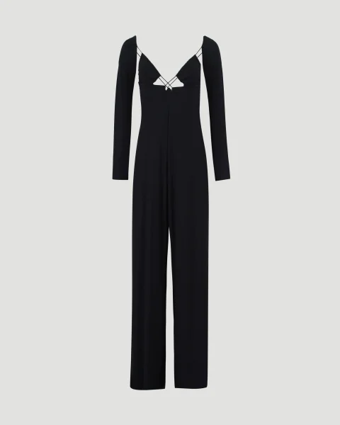 Bella Jumpsuit in Deep Black