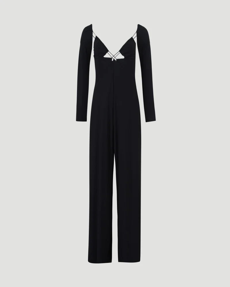 Bella Jumpsuit in Deep Black