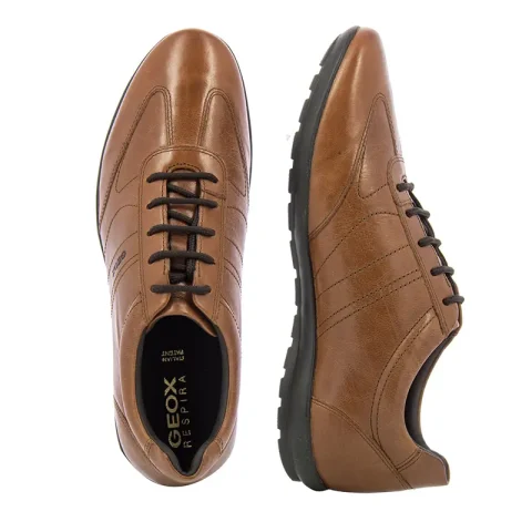 Мъжки Ежедневни GEOX – U74A5B 00043 UOMO SYMBOL BROWN COTTO — снимка 5