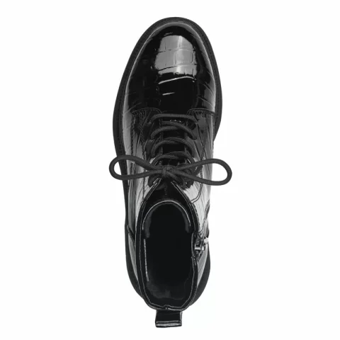 Дамски Кубинки TAMARIS – 1-25264-41-087 BLK PATENT STR — снимка 5