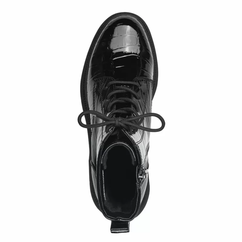 Дамски Кубинки TAMARIS – 1-25264-41-087 BLK PATENT STR — снимка 5