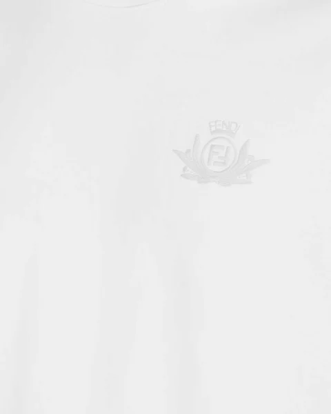 Cotton T-Shirt in White — снимка 2