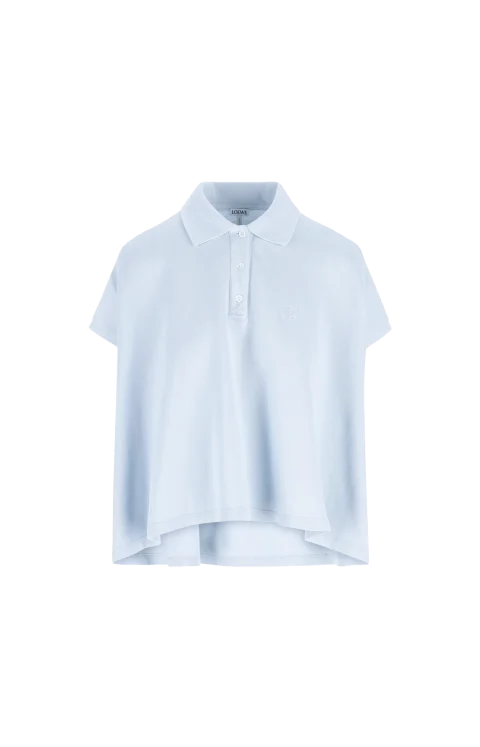Polo in Blue Cotton