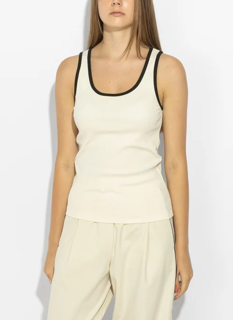 Рипсен топ Weekend Max Mara Wkdmultik — снимка 4