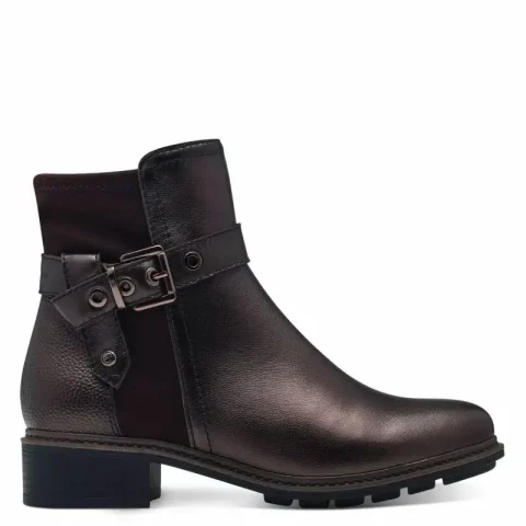 Дамски Равни Боти TAMARIS – 1-25425-43-351 MOCCA METALL.