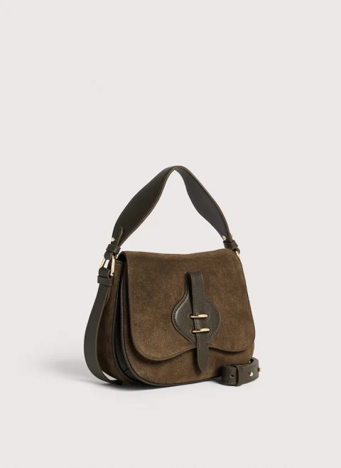 Велурена мини чанта Coccinelle Mavery Small — снимка 2