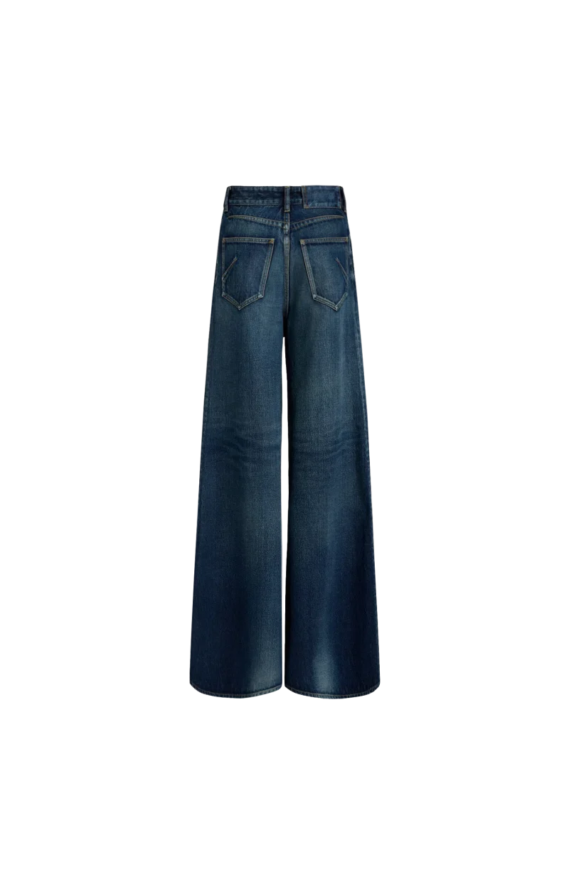 Alaïa Palazzo Denim Jeans — снимка 2