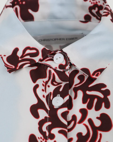 Hibiscus Slim Shirt — снимка 3