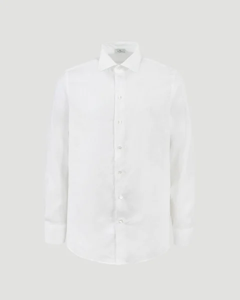 Linen Shirt with Logo
