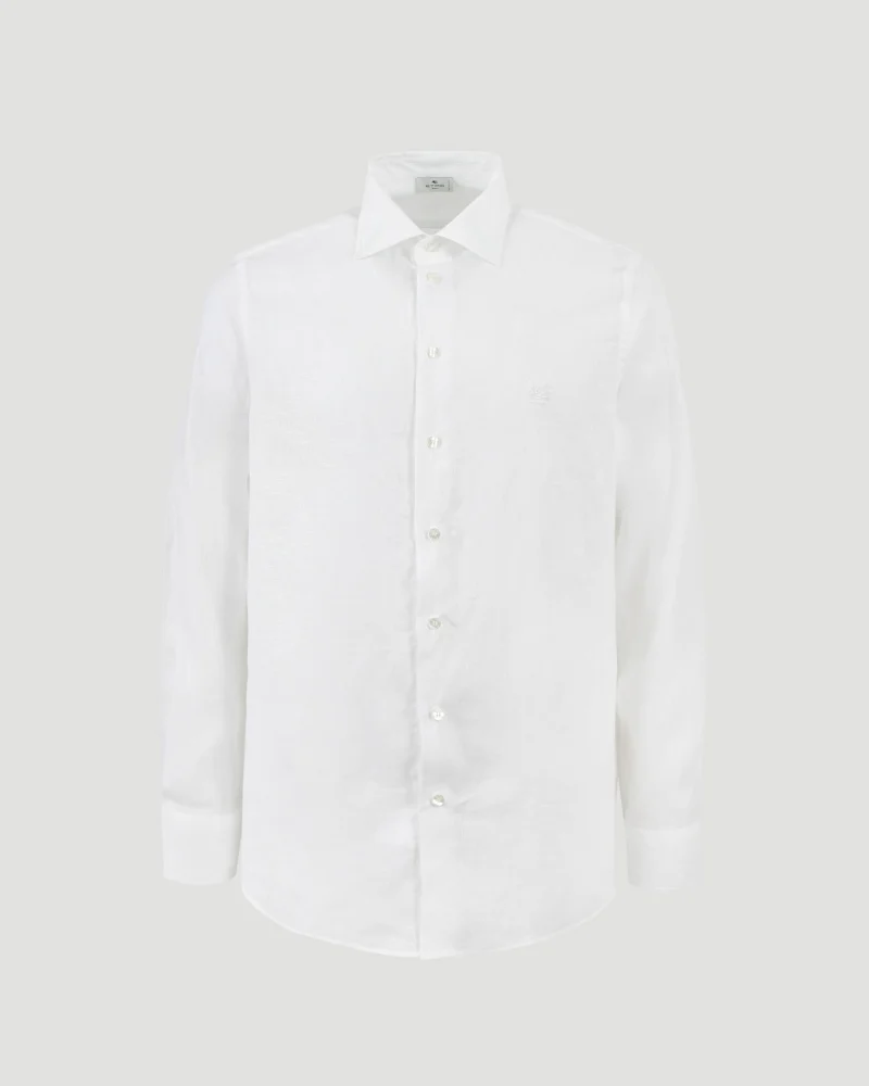 Linen Shirt with Logo