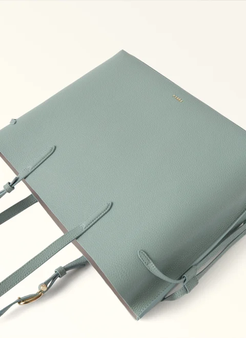Кожена 'Tote' чанта Furla Ava Winter Sky L — снимка 3