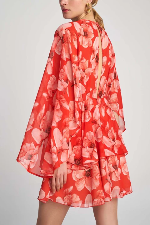 Рокля S23T1249 red — снимка 2