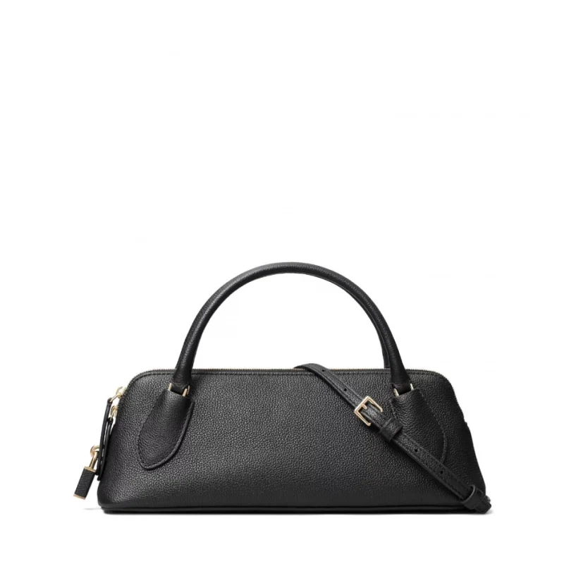 Дамска черна чанта Lock Top TORY BURCH