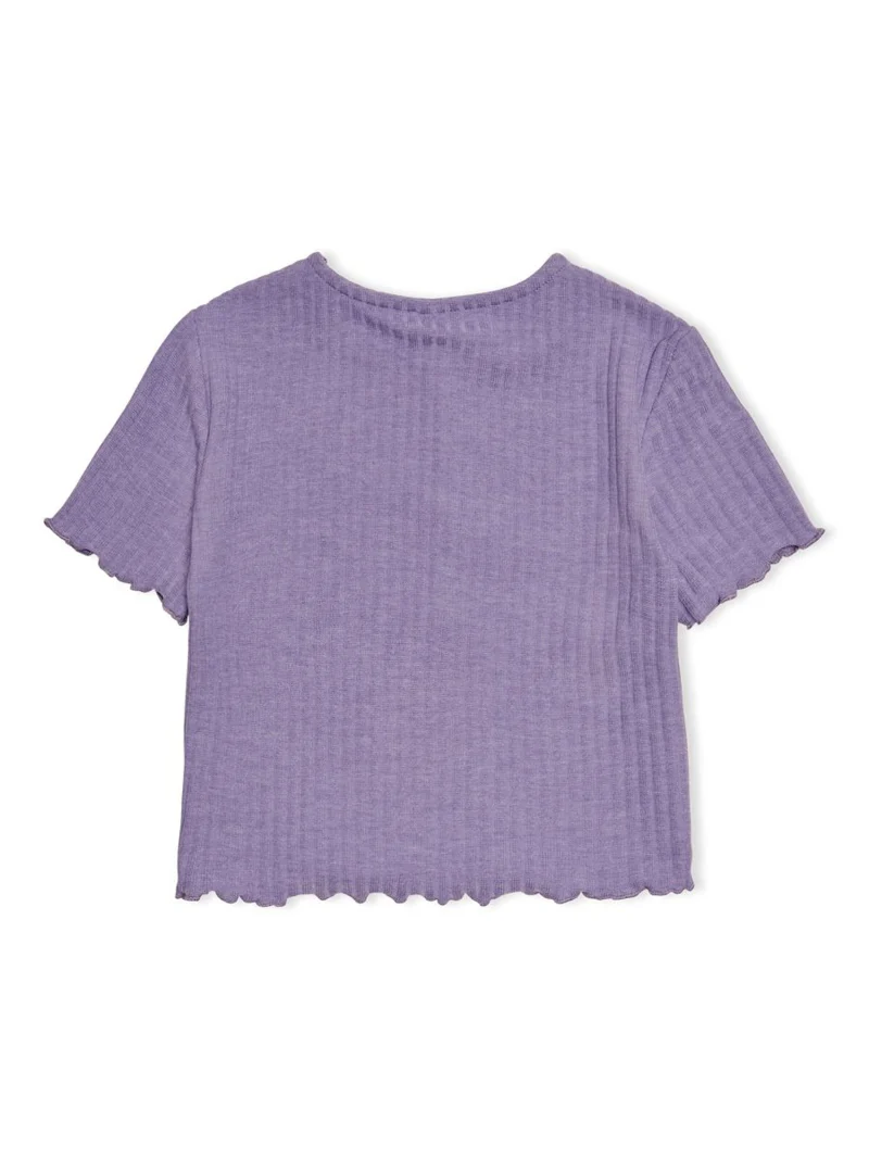Детски Top Kmgnella S/S O-Neck Top Jrs 15258963 17-3615 tcx chalk violet — снимка 2