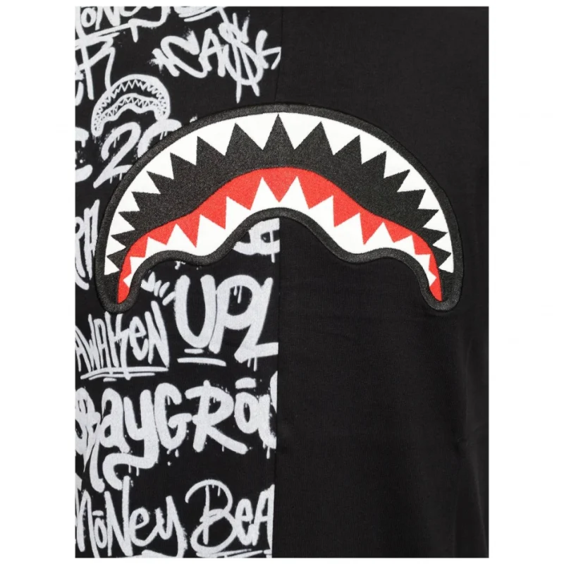 Мъжка черна тениска SPLIT GRAFFITI SPRAYGROUND — снимка 6