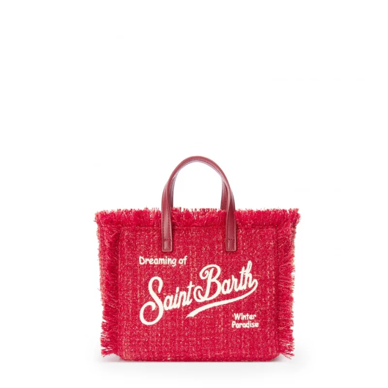 Дамска чанта туид Mini Vanity SAINT BARTH