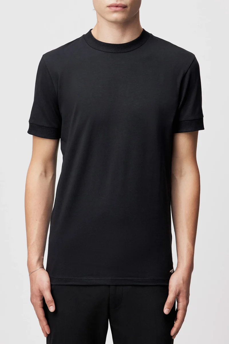 T-Shirt ANTON-520062 1000 black — снимка 2