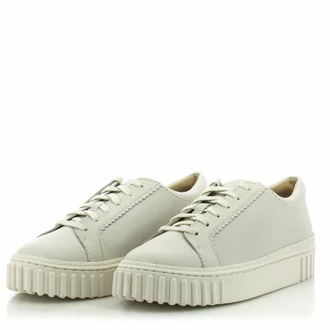 Дамски Сникърс CLARKS – 26177817 MAYHILL WALK OFF WHITE LEA — снимка 3