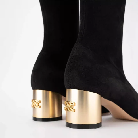 Дамски черни чизми Casadei — снимка 5
