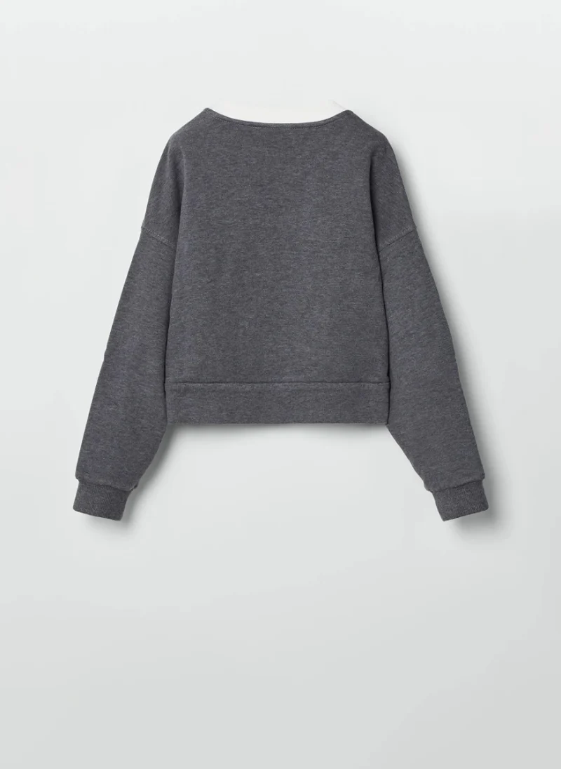 Суитшърт с монили Brunello Cucinelli Kids 4 — снимка 2