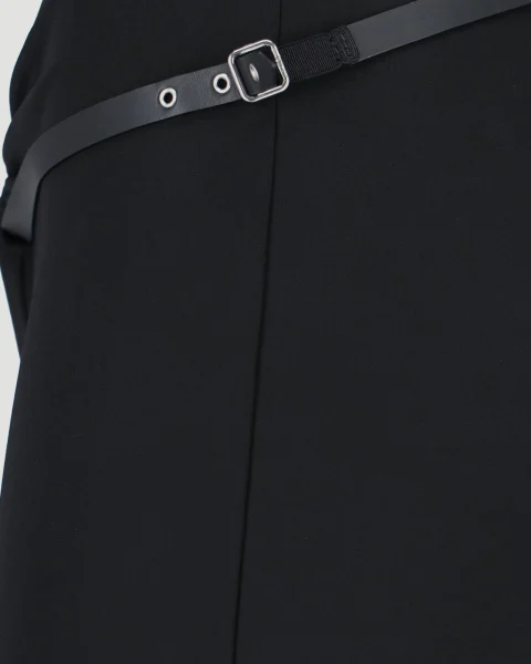 Belted Trousers in Black — снимка 3