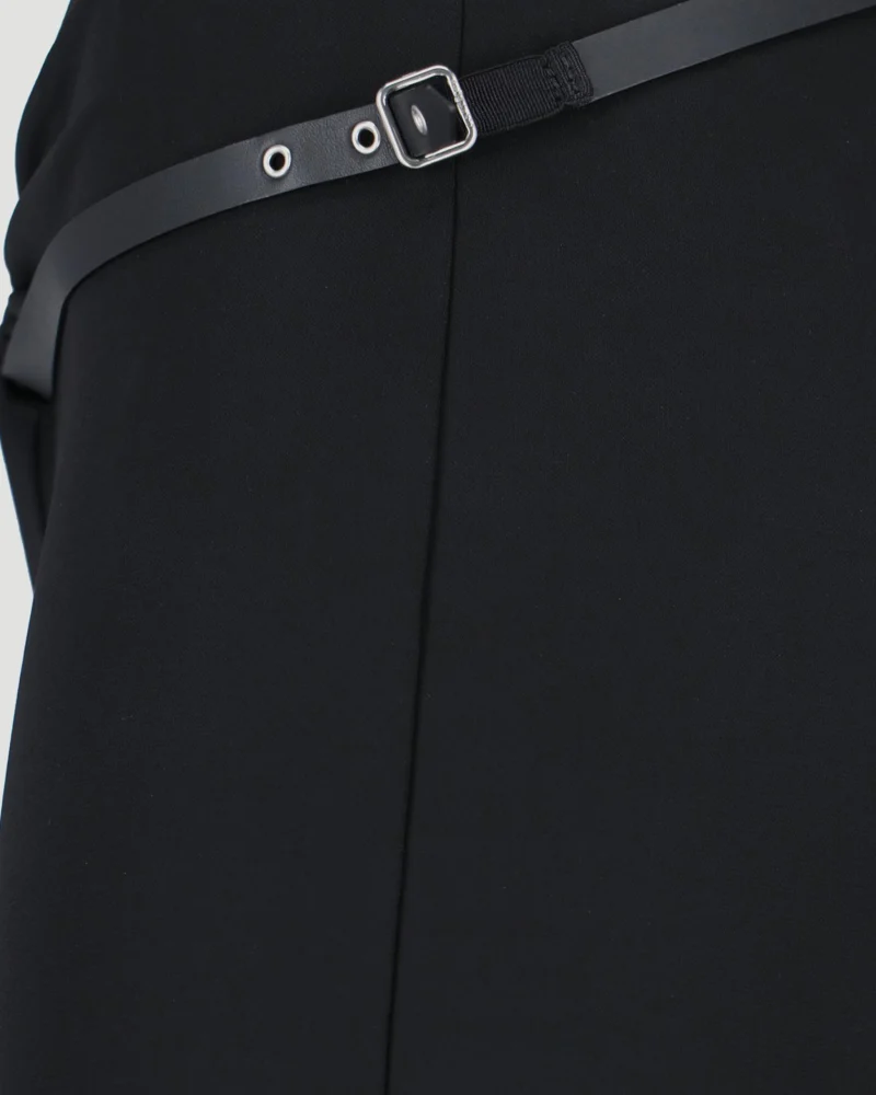 Belted Trousers in Black — снимка 3