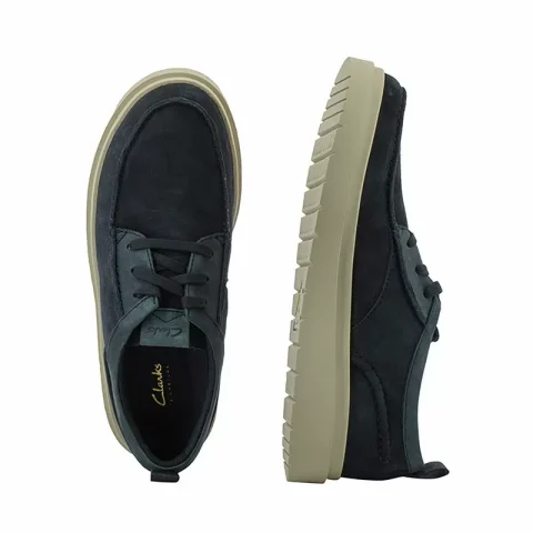 Мъжки Ежедневни CLARKS – 26180866 POLDEN MOC NAVY SUEDE — снимка 4