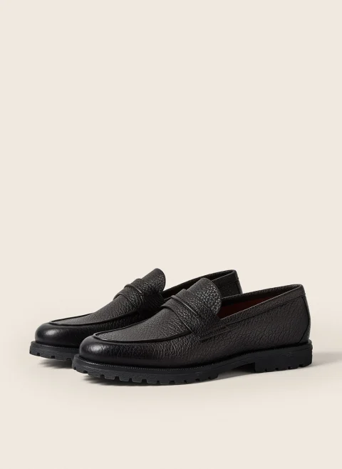 Кожени мокасини 'Pioggia' Zegna — снимка 2